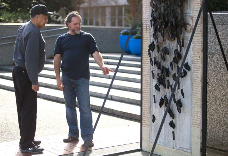 Artist Mitchell Gaudet's sculpture tracks the New Orleans murder rate