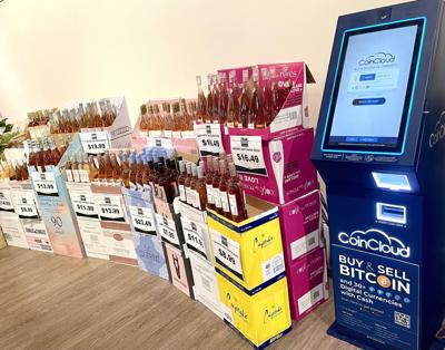 Cryptocurrency ATM at Robért Fresh Market