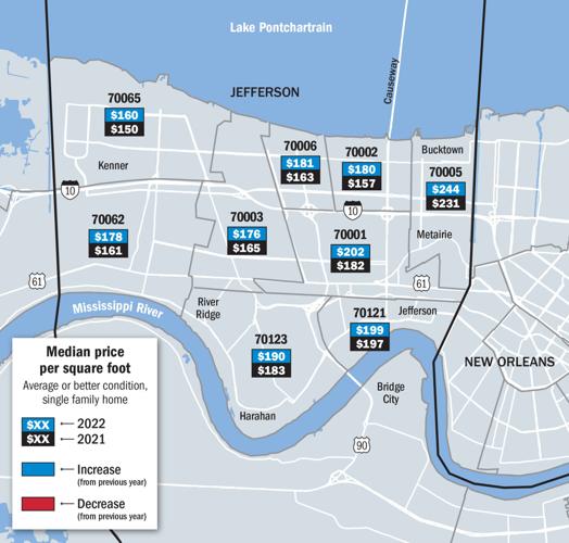 New Orleans 2022 home prices map shows continued rises Real Estate