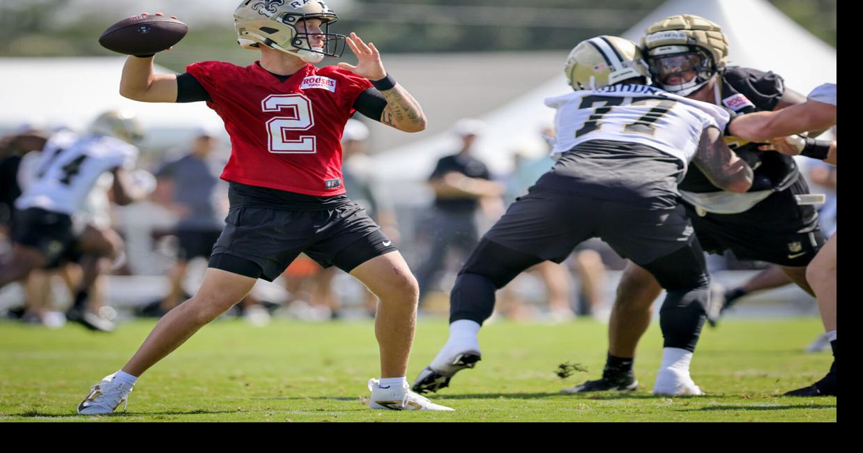 Saints QB Jake Haener works with 1's; Rattler takes the day | Saints ...