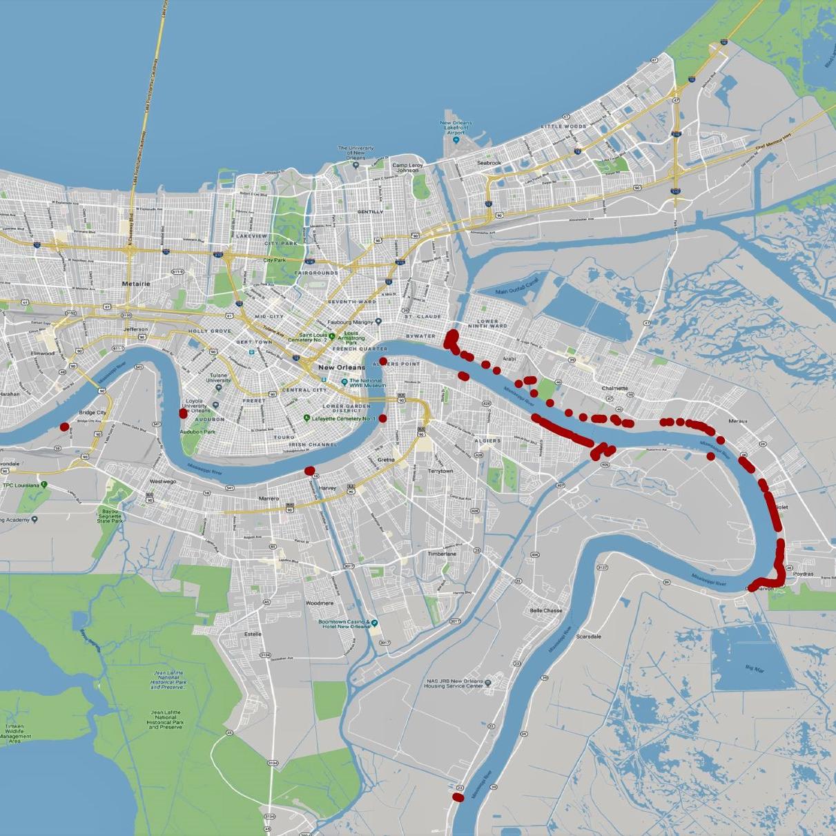 These New Orleans Levees Could Be Overtopped By Mississippi River