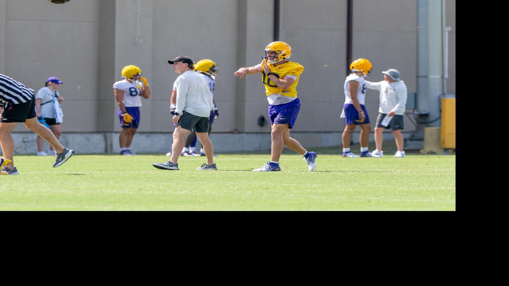 Here’s what Lane Kiffin said about Sam Leavitt after Day 1 of LSU fall camp