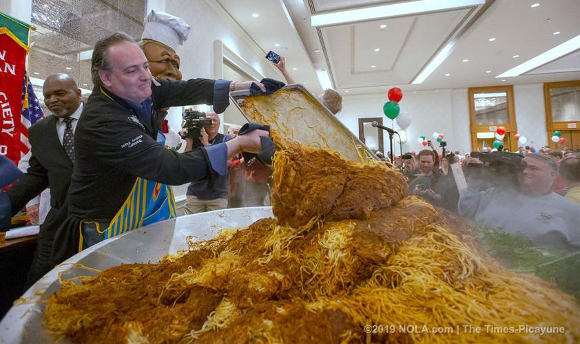 "World’s Largest Pasta Dish" is devoured by Italian American St Joseph