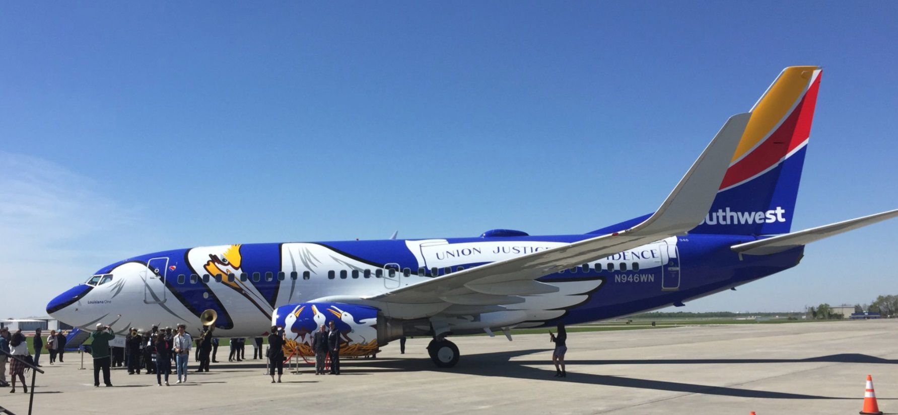 Look up Southwest Airlines unveils new aircraft with special