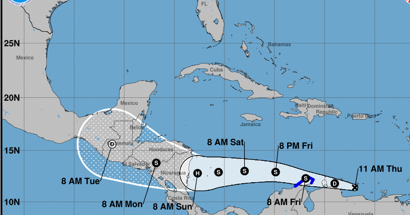 System in Caribbean expected to strengthen into hurricane; most likely name is Julia