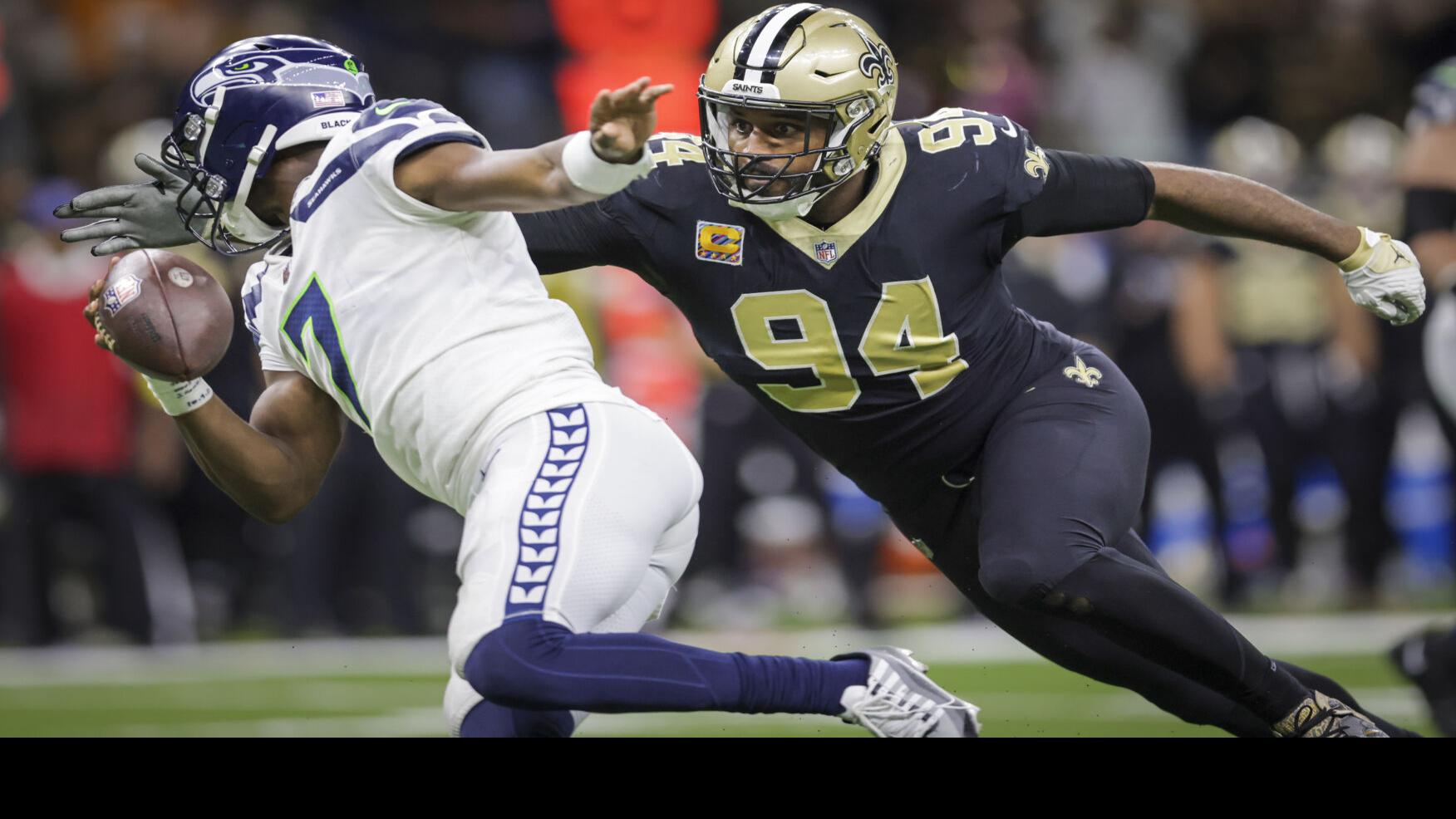 Saints defensive end Cameron Jordan hits century mark for career sacks