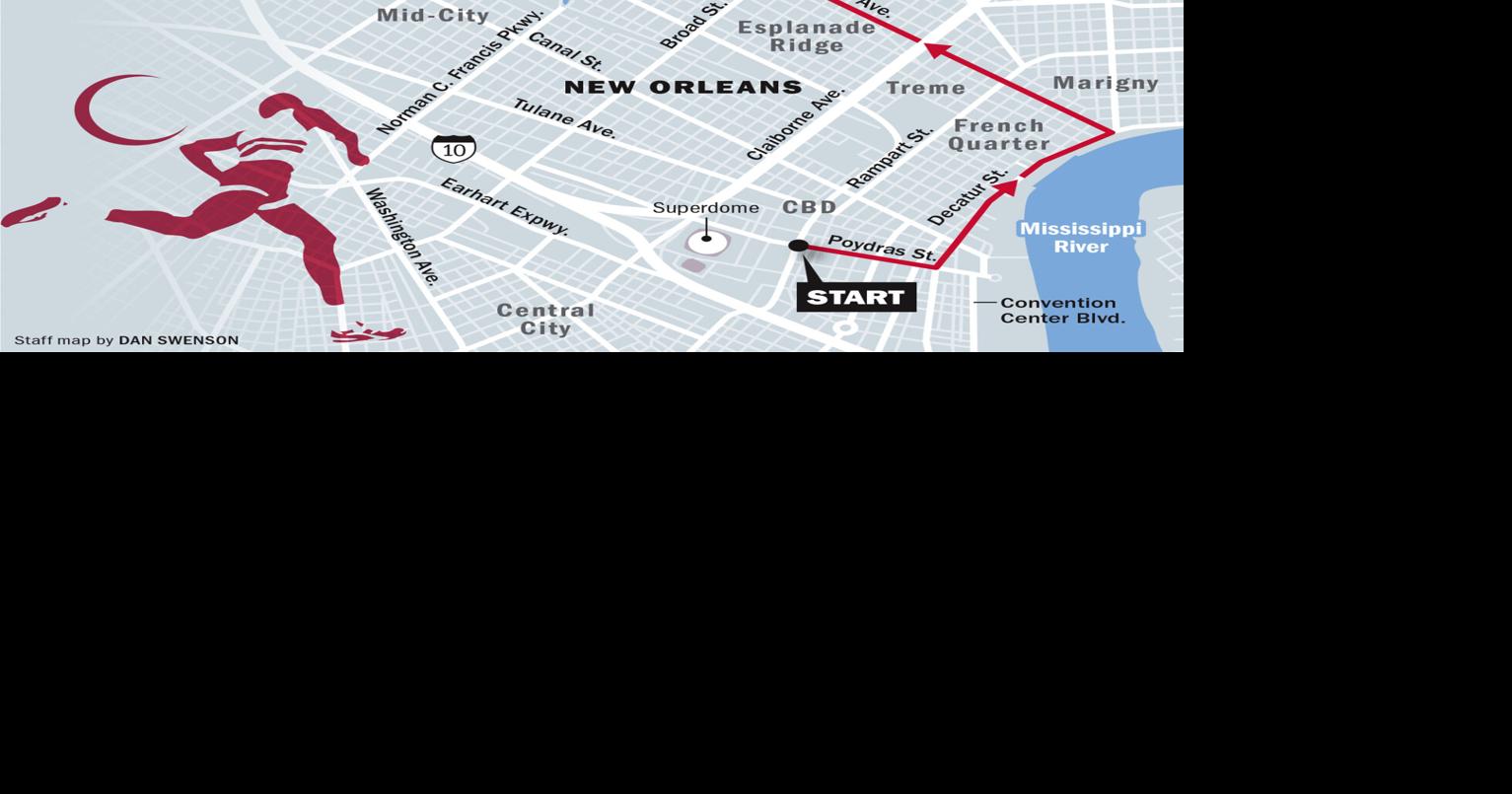 Crescent City Classic race map