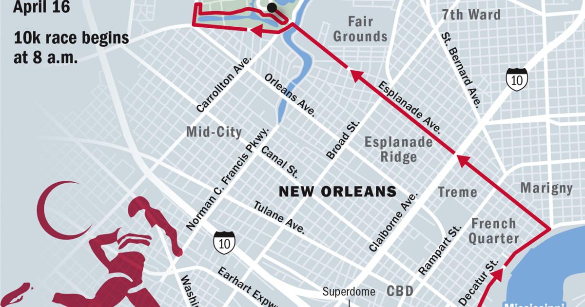 Crescent City Classic race map