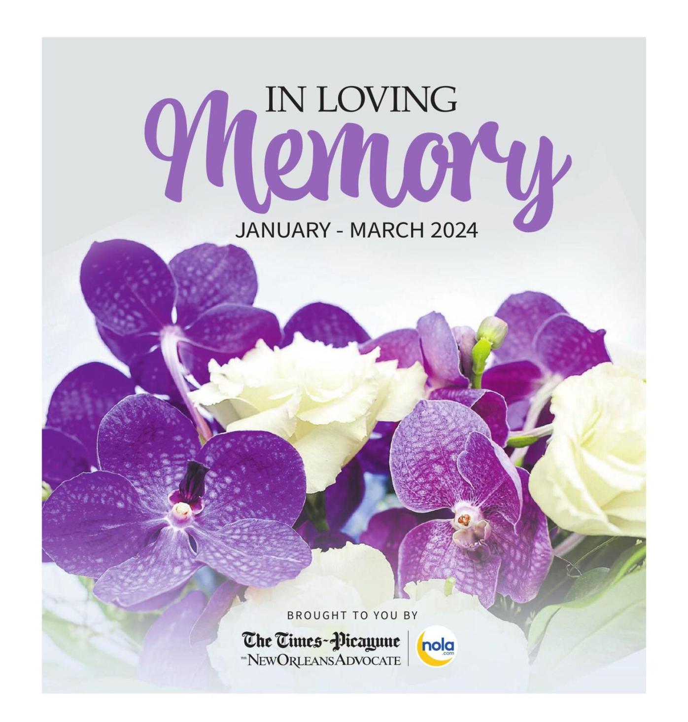 In Loving Memory January - March 2024