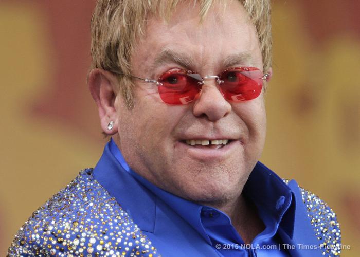 Elton John dazzled an enormous crowd at the 2015 New Orleans Jazz Fest Louisiana Festivals