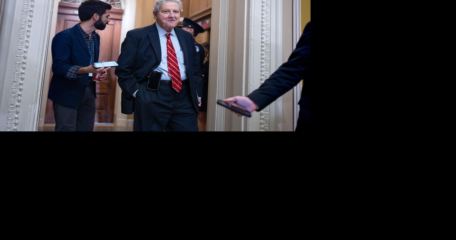 Louisiana Sen. John Kennedy presses Kristi Noem on Homeland Security commercials