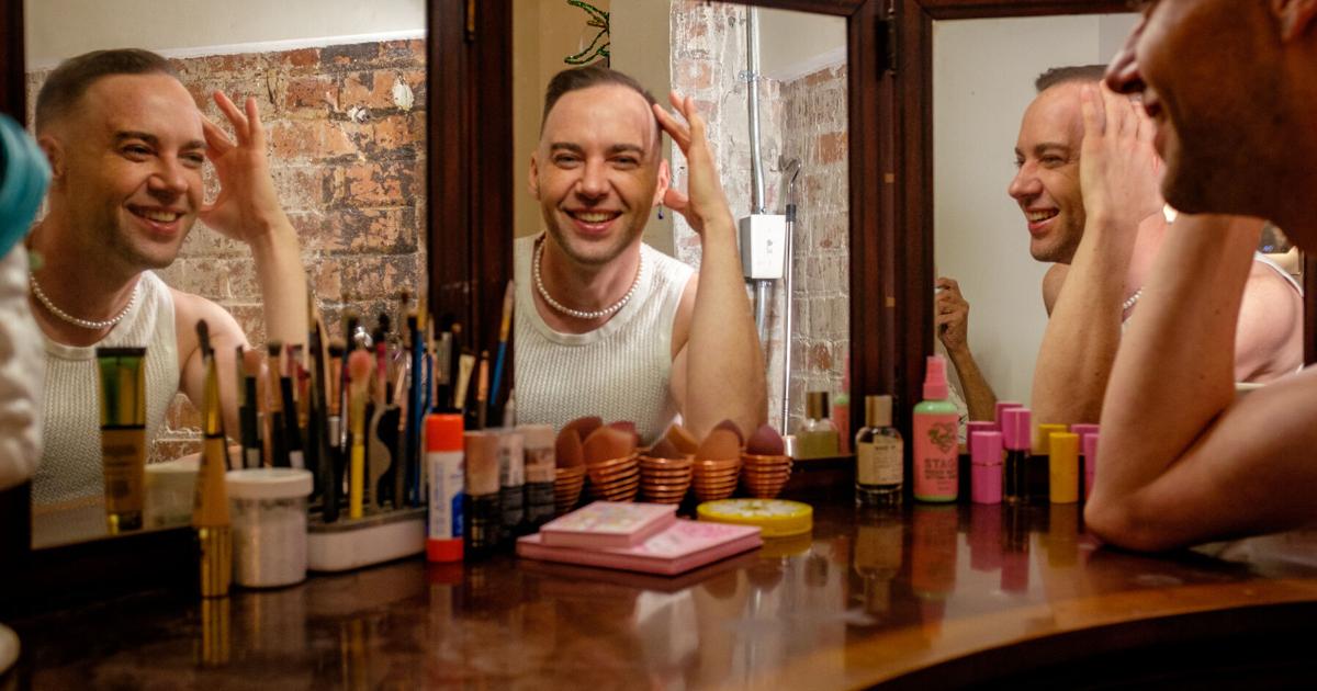 Protesting in a wig, stilettos and glitter, New Orleans drag queen fights for public health
