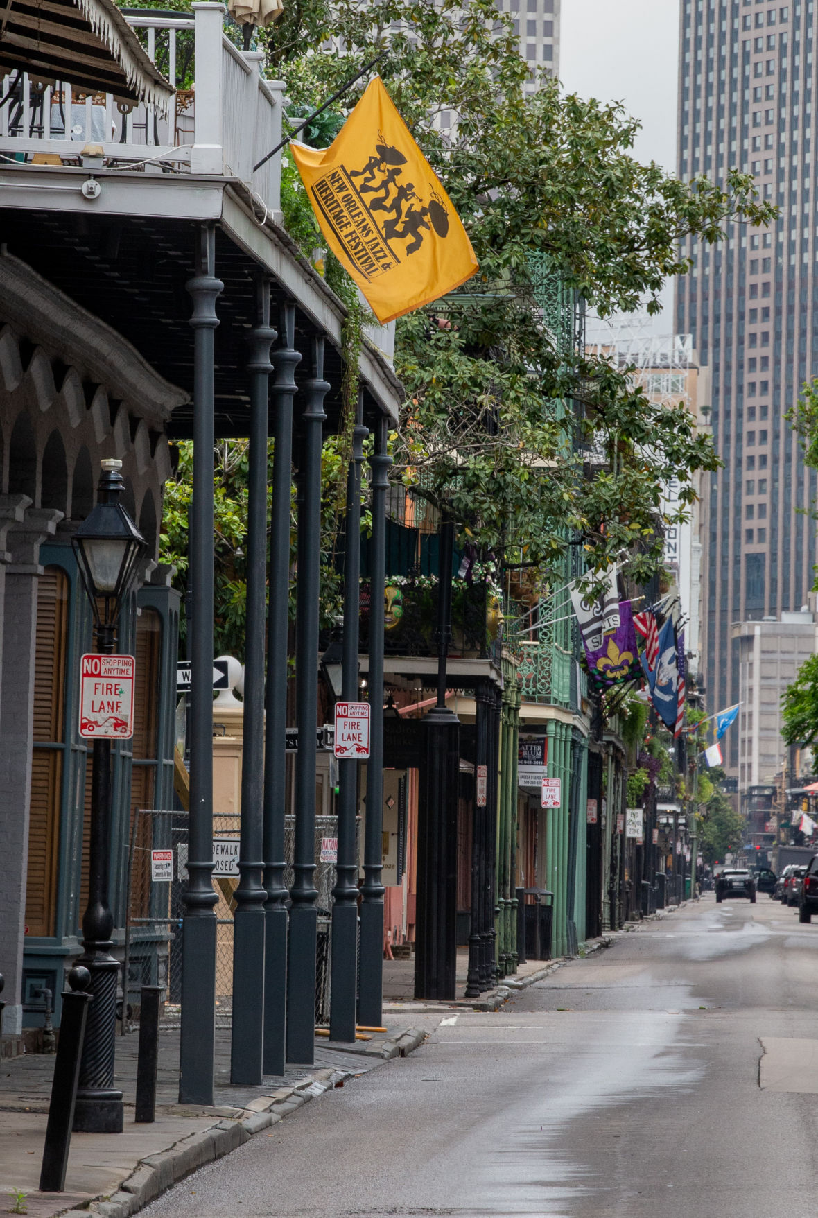 Tourists are gone, but local French Quarter life flickers at these old