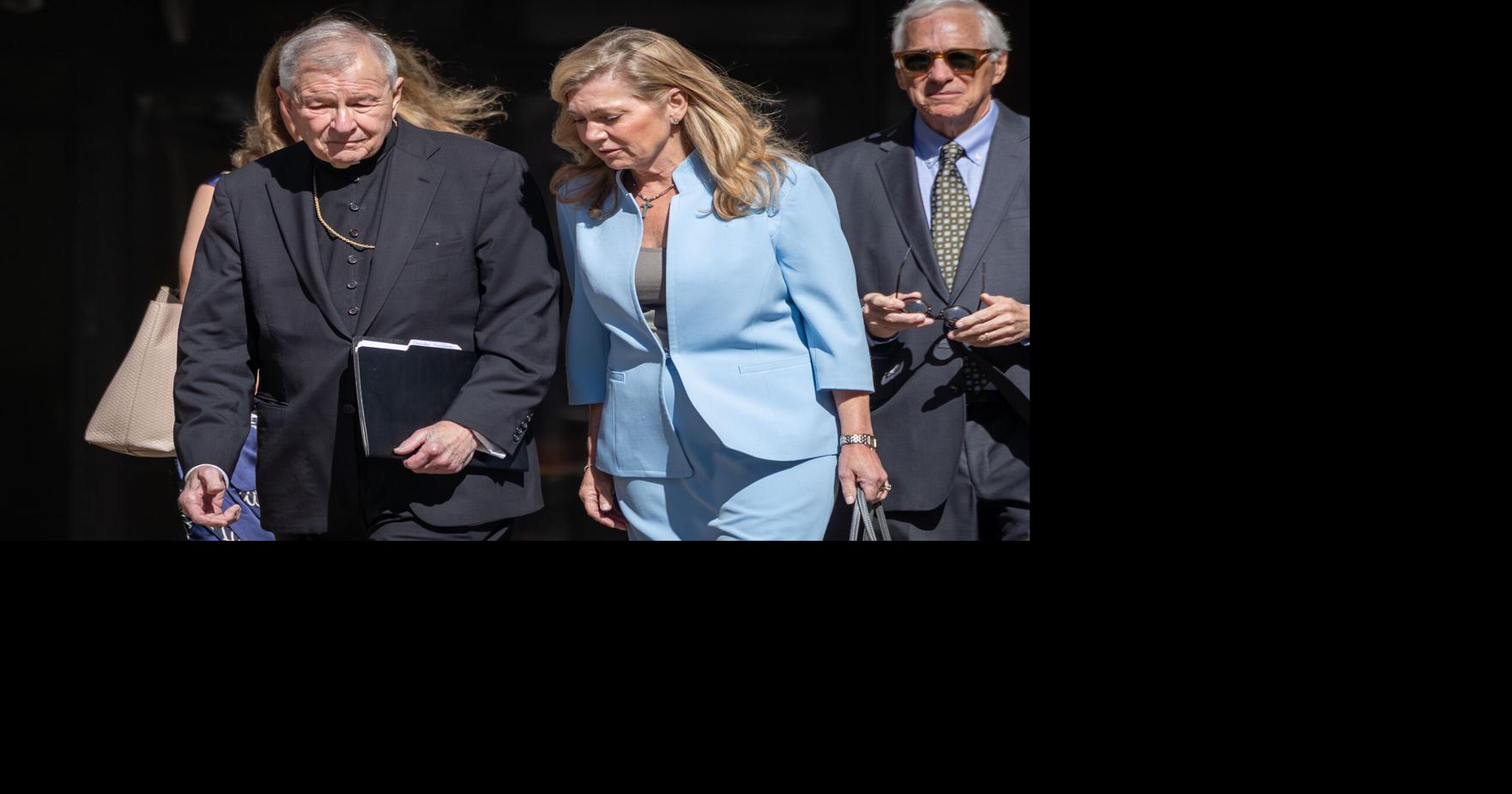 New Orleans Archbishop Gregory Aymond takes the stand to defend church settlement plan