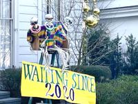 'Waiting Since 2020,' Mardi Gras house float, 4730 St. Charles Ave.