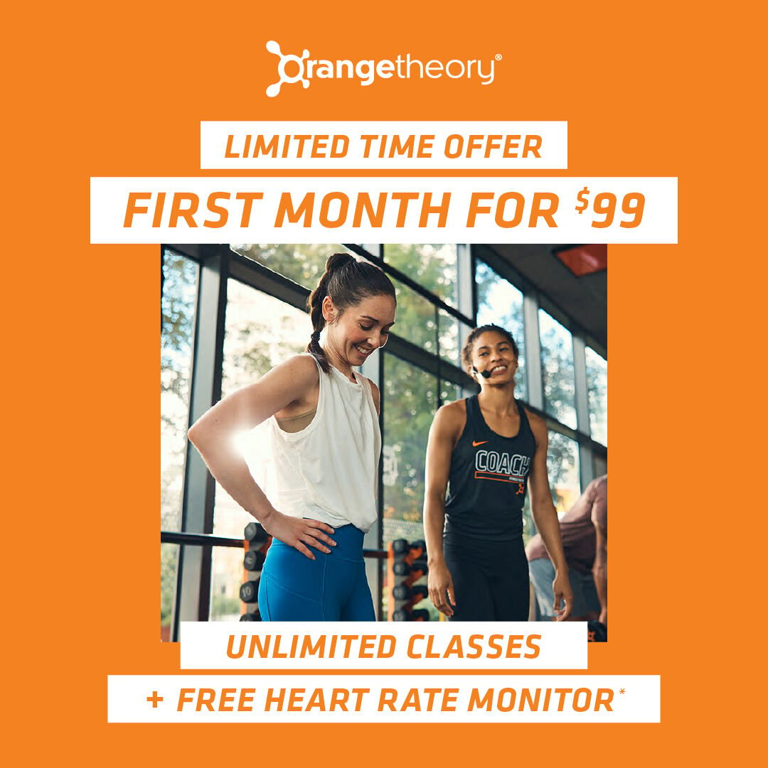 Get Your First Class Free  Orange theory workout, Group fitness