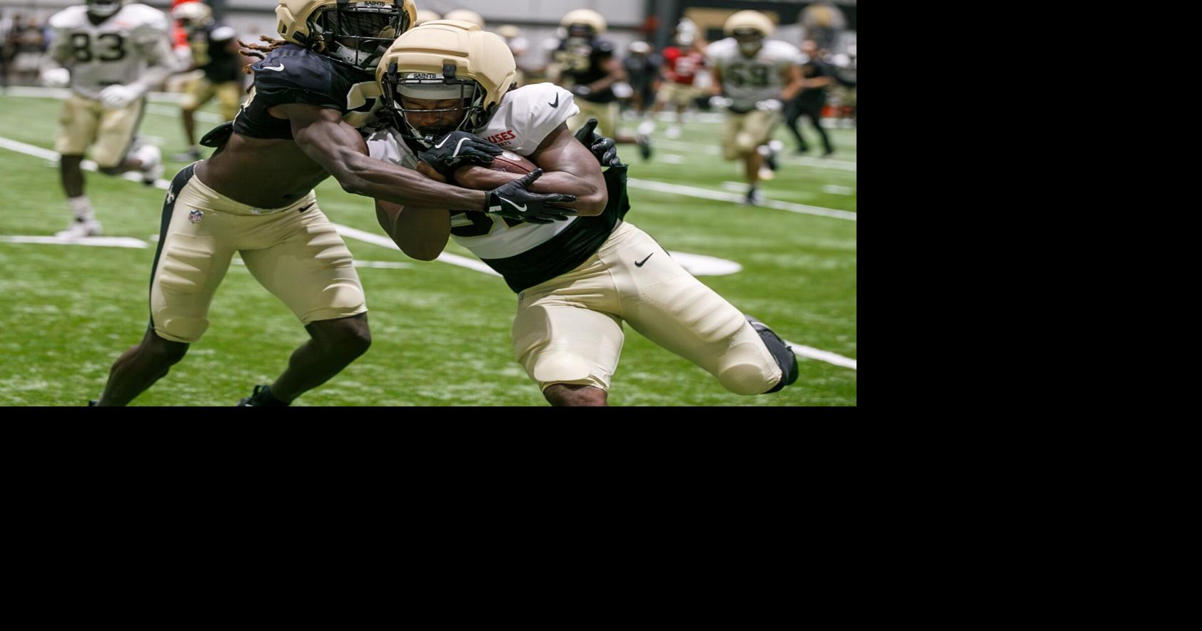 Saints running backs compete for roster spots during training camp