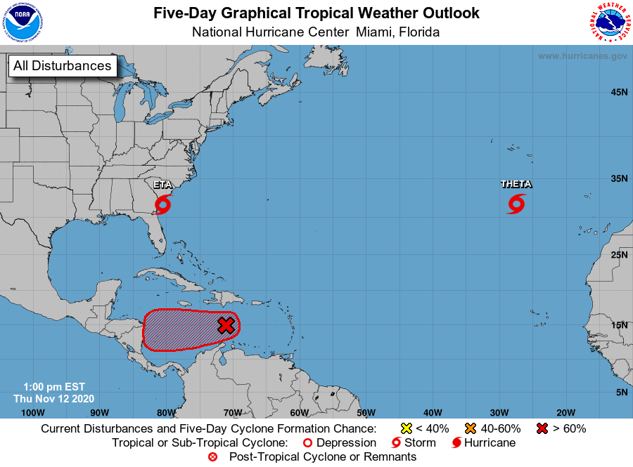 Tropical Depression Has 90% Chance Of Forming In Caribbean, Forecasters ...