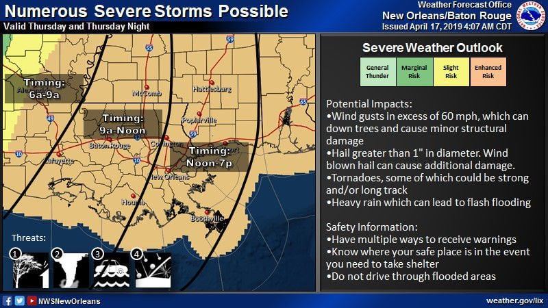 Hail, tornadoes, high winds expected as severe weather rolls in to ...