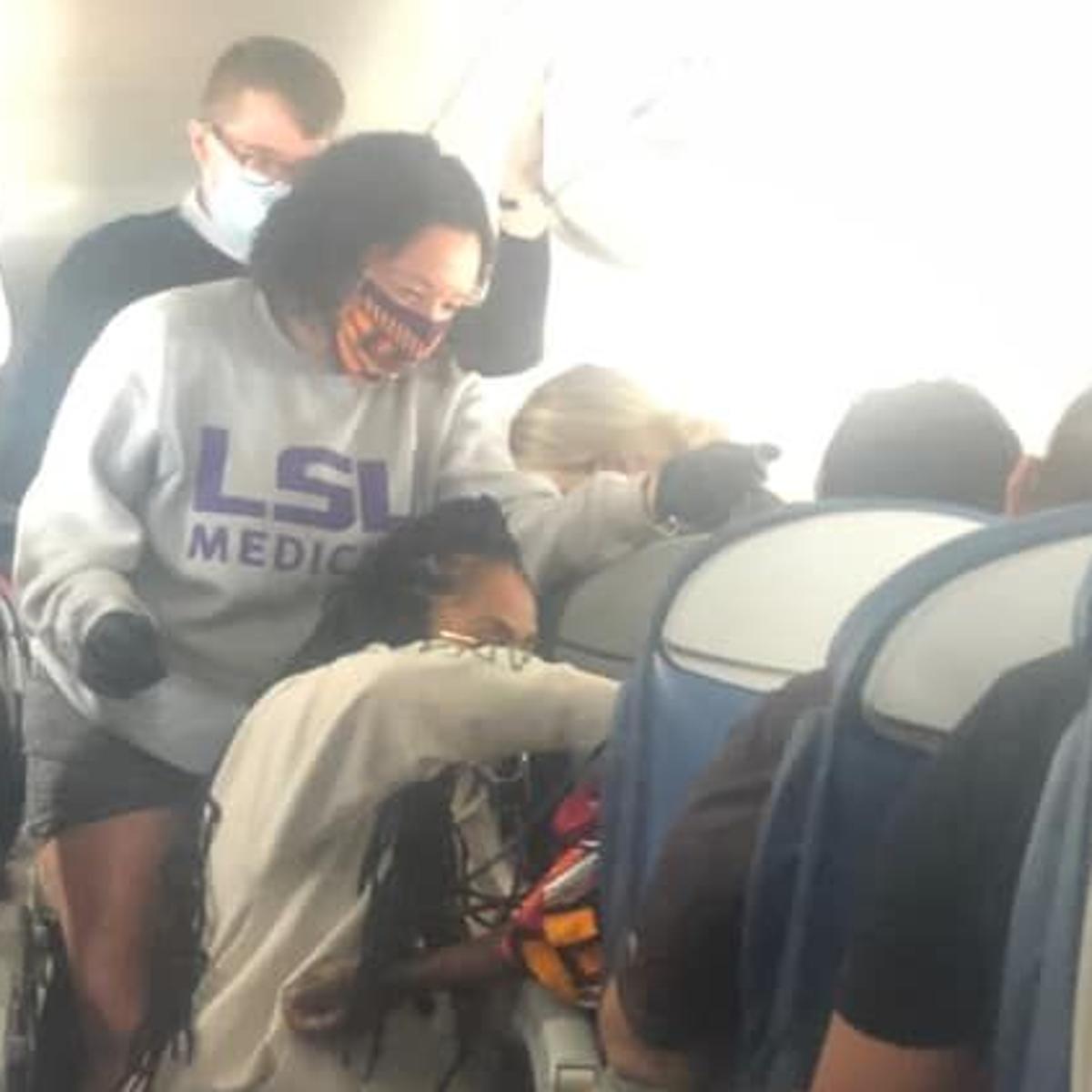 Two Lsu Medical Students Praised For Helping An Ill Passenger On Flight To Greece Health Carehospitals Nolacom