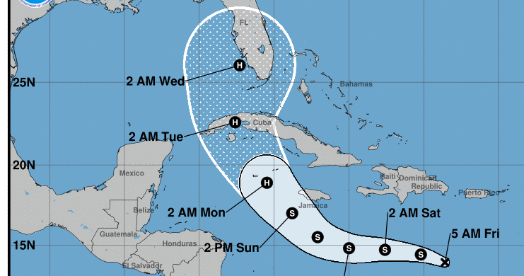 Tropical depression forms, forecast to become hurricane on way to Florida: See track