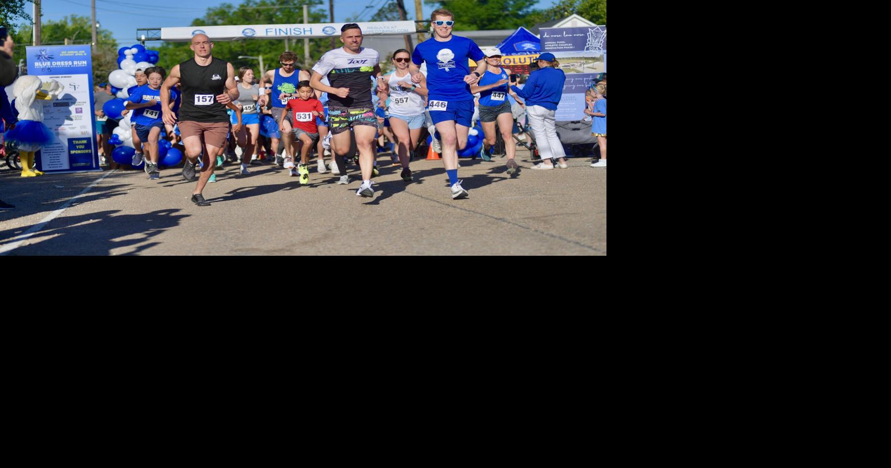 blue dress run It was a blue dress kind of spring run in Covington | St. Tammany community  news