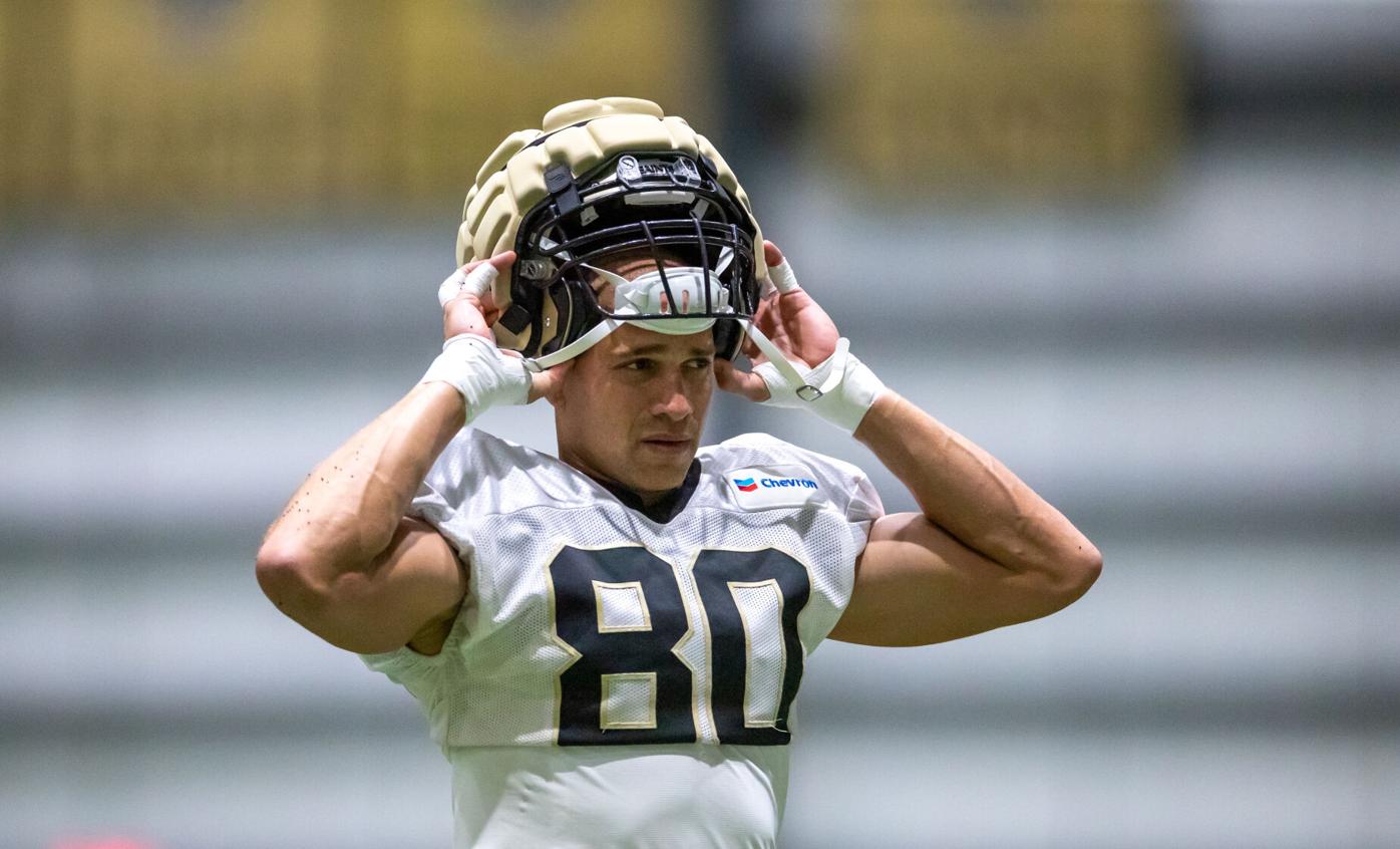 Photos: The New Orleans Saints Start Saturday practice indoors