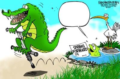 Can you SPRING into the TOP SPOT in Walt Handelsman's newest Cartoon Caption Contest? Give it a try today!!