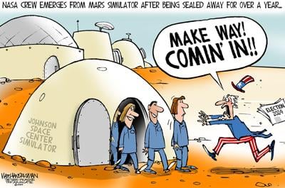 Walt Handelsman: Get sealed away