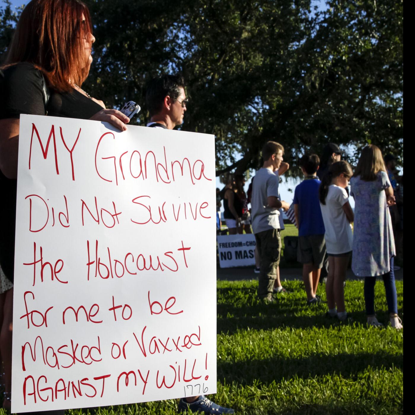 Hundreds Protest Mask Vaccine Mandates Saturday Night On Mandeville Lakefront News Nola Com
