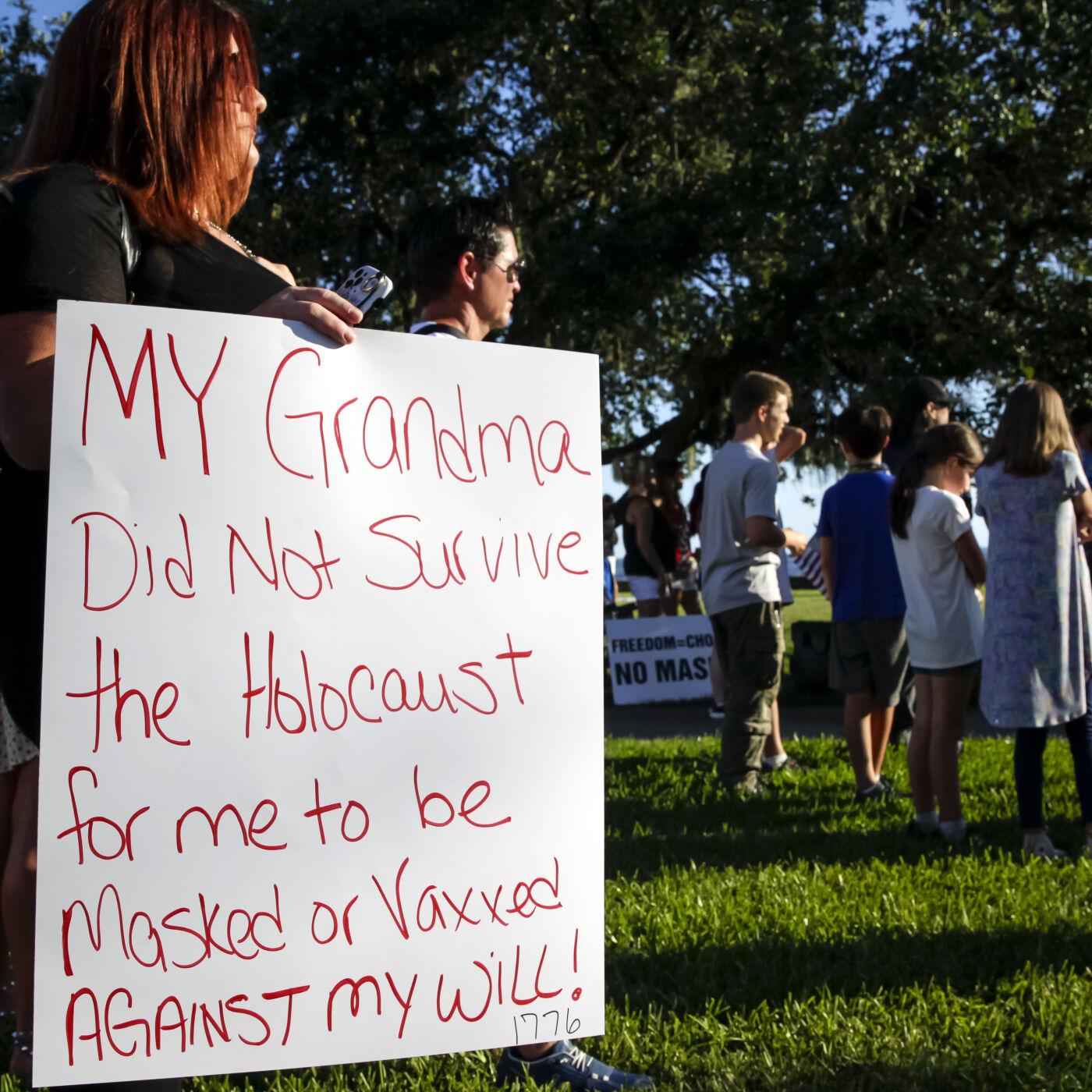 Hundreds Protest Mask Vaccine Mandates Saturday Night On Mandeville Lakefront News Nola Com Hundreds Protest Mask Vaccine Mandates Saturday Night On Mandeville Lakefront News Nola Com