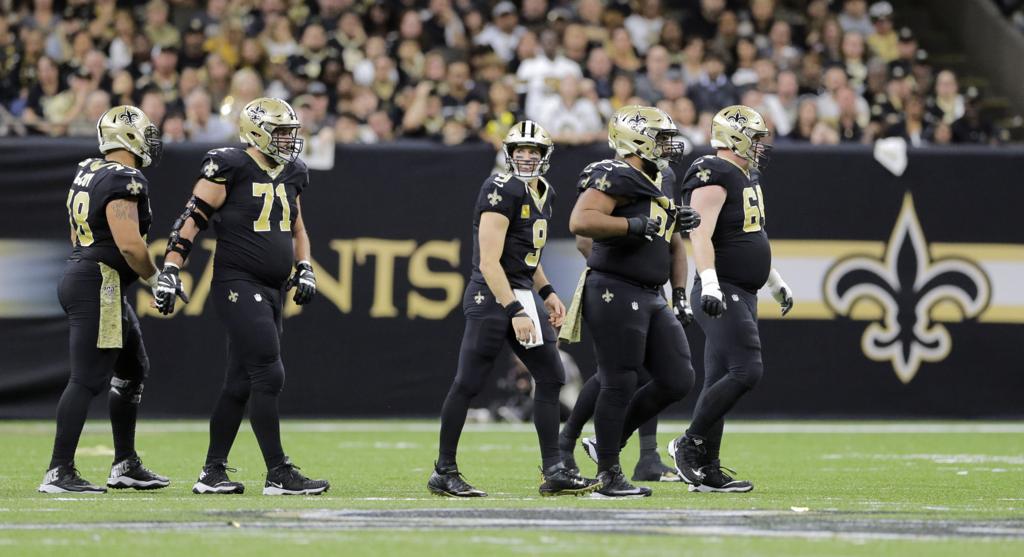 New Orleans Saints in Color Rush uniforms for Thanksgiving vs. Falcons