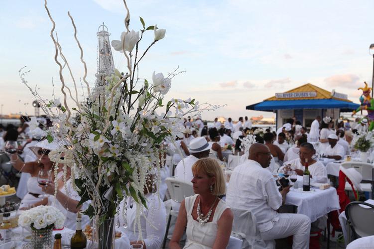 Diner en Blanc New Orleans takes over Spanish Plaza for one night