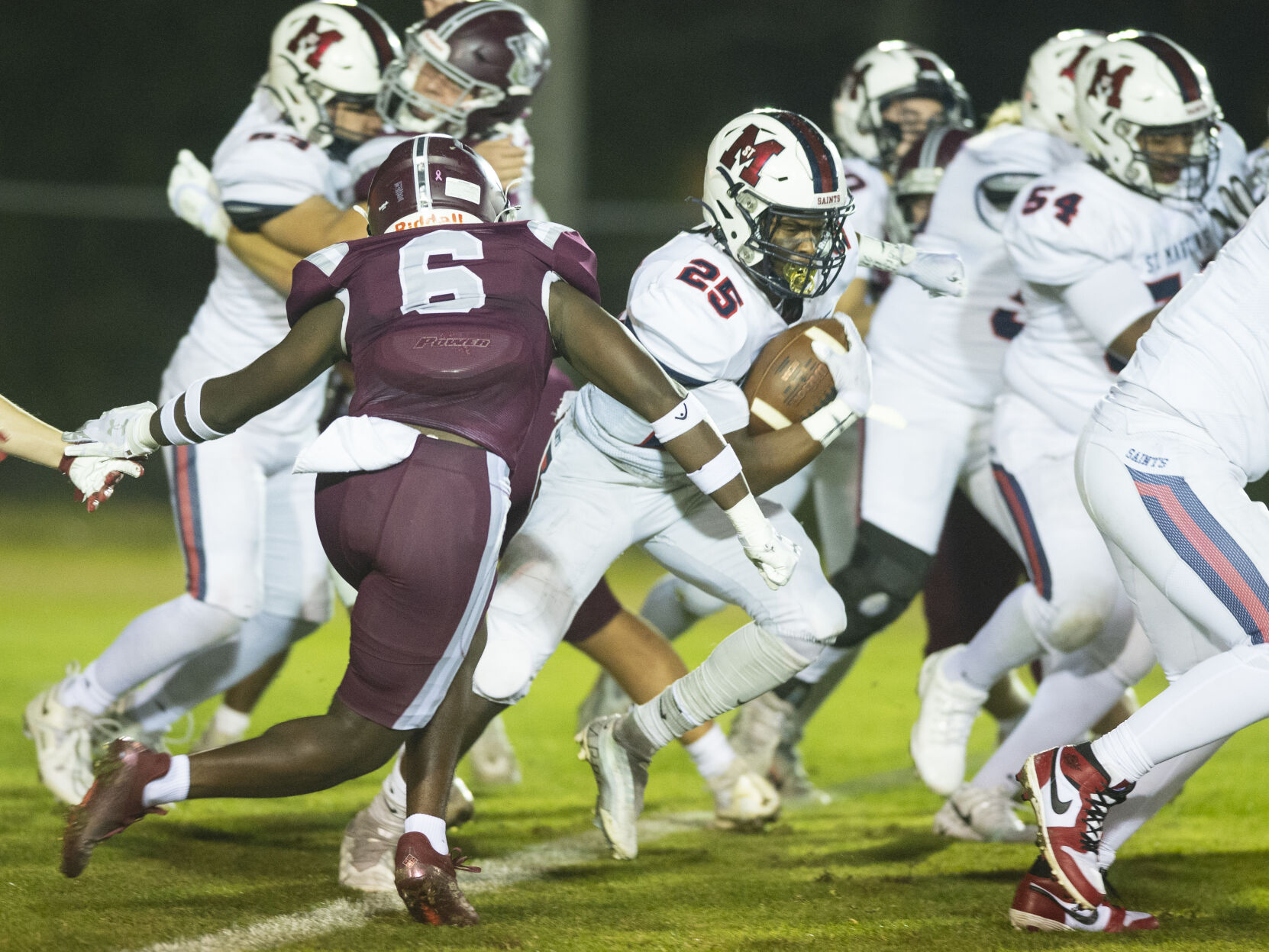 Five rushing touchdowns lift St. Martin’s in playoff win vs. Covenant Christian