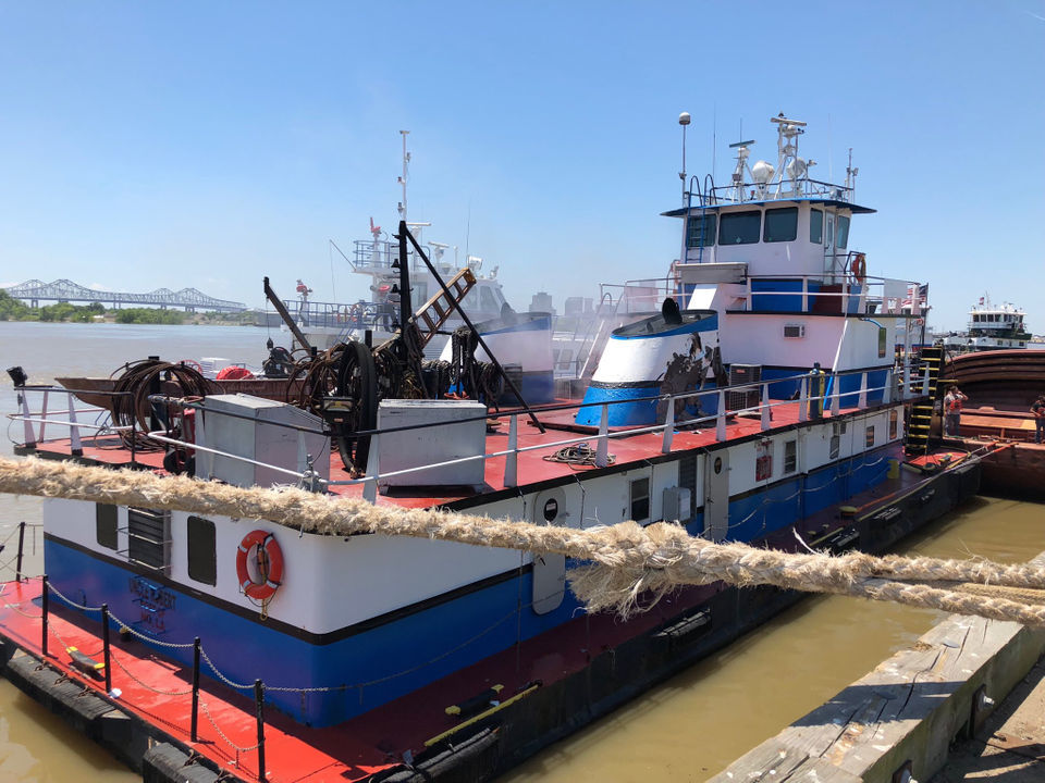 Tugboat Catches Fire In Mississippi River Near Poland Avenue Wharf Traffic Nola Com