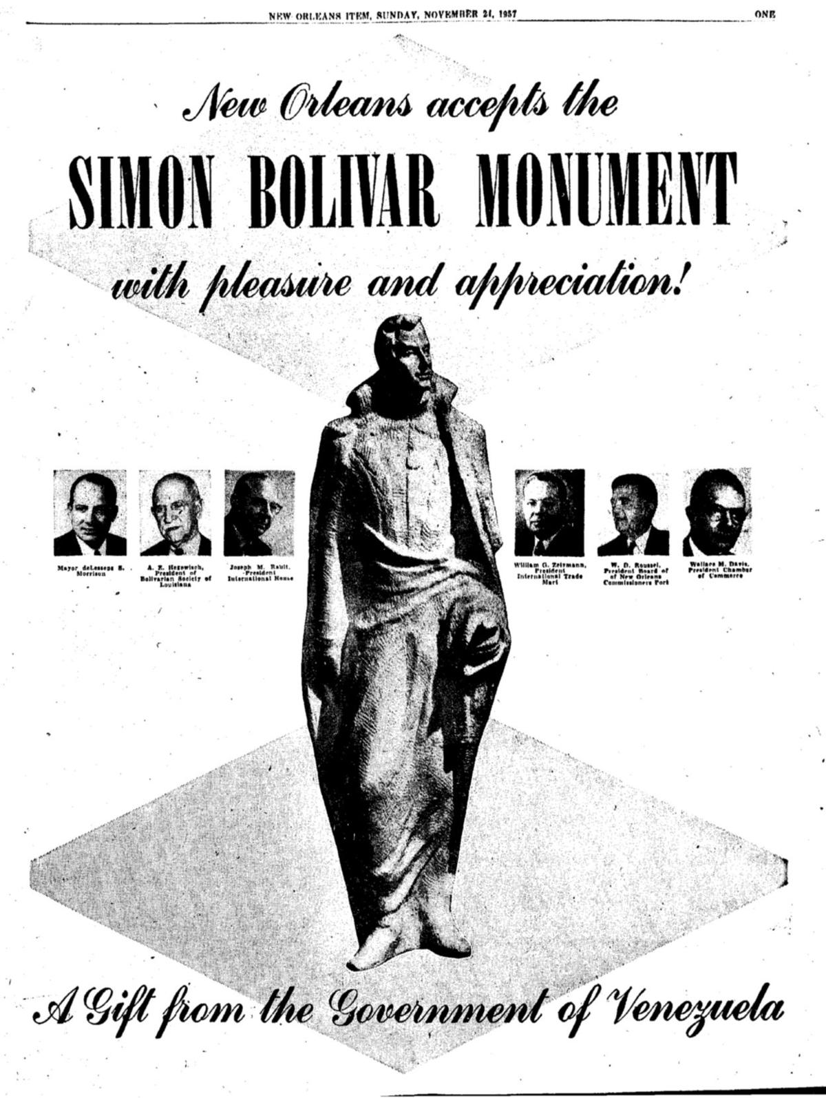 Why Does New Orleans Have Or Need A Statue Of Simón - 