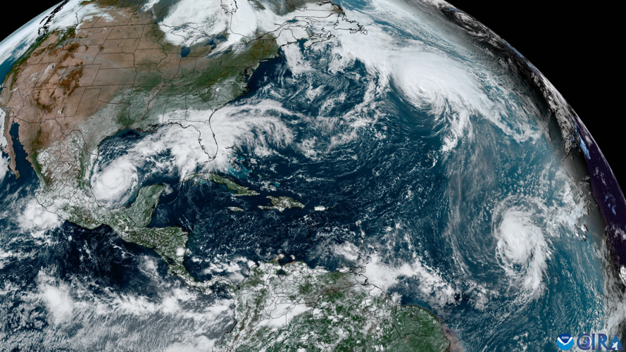 3 Atlantic hurricanes active in October for first time ever Hurricane