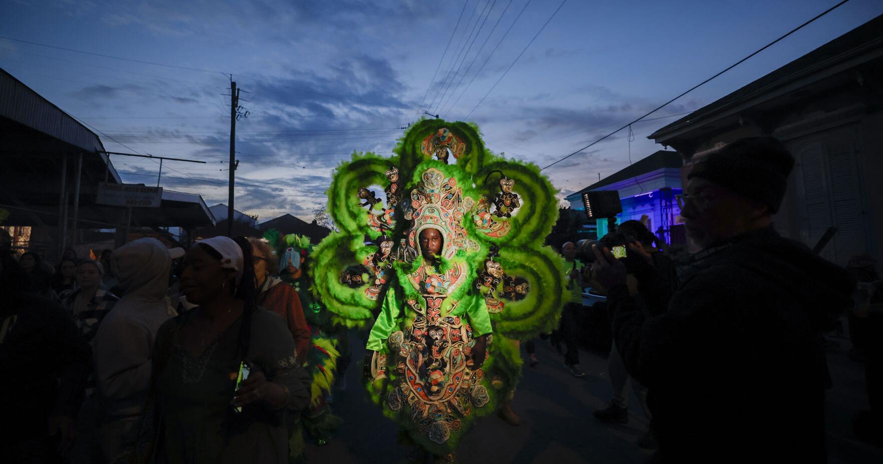 Mardi Gras Indian Shaka Zulu's "Monkey Mosaic" suit | Arts - Vimarsana News