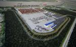 Rendering of the proposed $1.5 billion container terminal at Violet, St. Bernard Parish