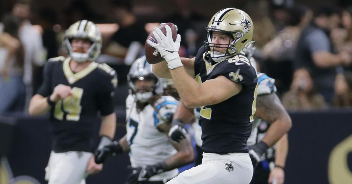 Saints trade tight end Adam Trautman and a 7th-round pick to the Denver ...
