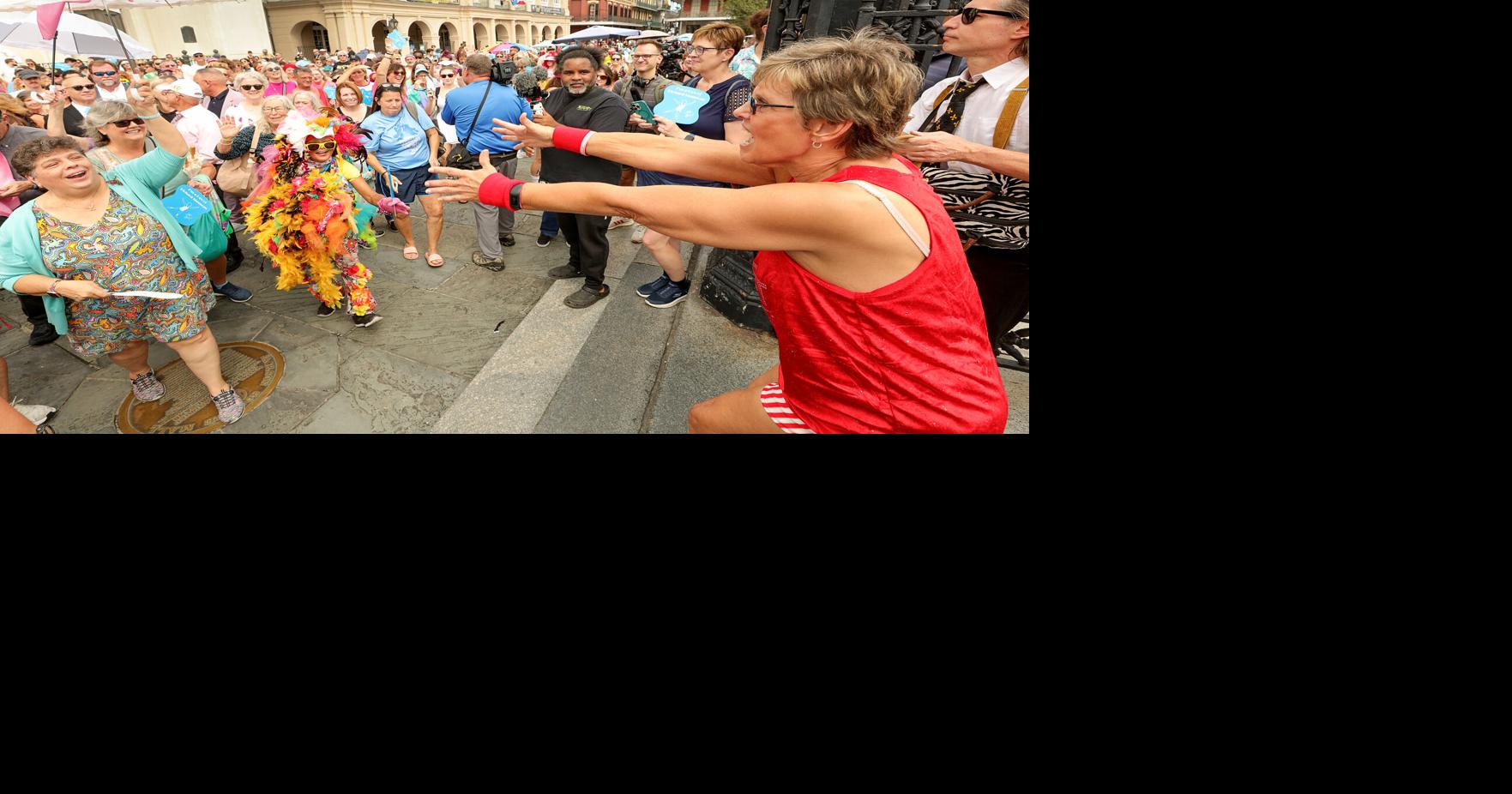 Fitness guru Richard Simmons gets New Orleans second-line send-off in his hometown