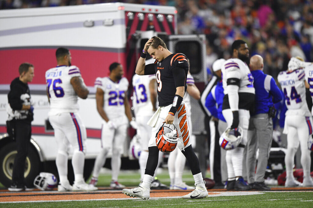 NFL Player Damar Hamlin in 'Critical Condition' & Buffalo Bills –  Cincinnati Bengals Game Indefinitely Postponed After Safety Suffers Serious  Injury, Damar Hamlin, Sports