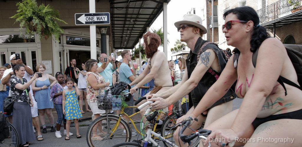 At World Naked Bike Ride, French Quarter cyclists whipped by
