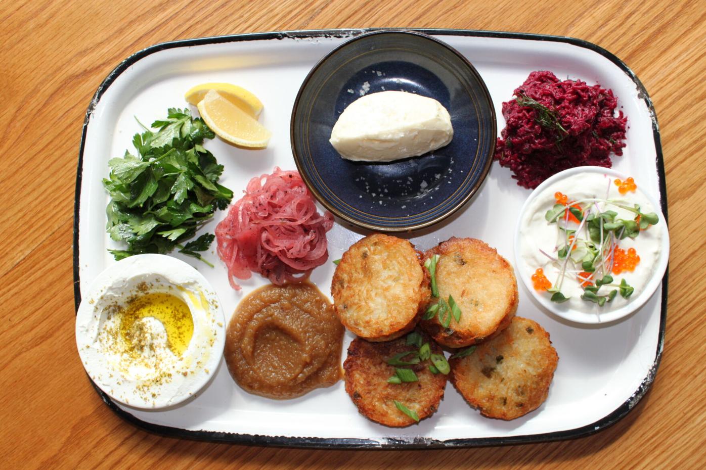 Hanukkah Latke Bar with Toppings Recipe