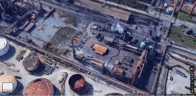 Aerial view of Rain CII Carbon plant in Chalmette