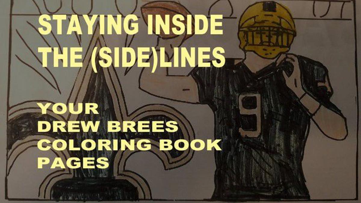 Drew Brees Coloring Book Pages Staying Inside The Side