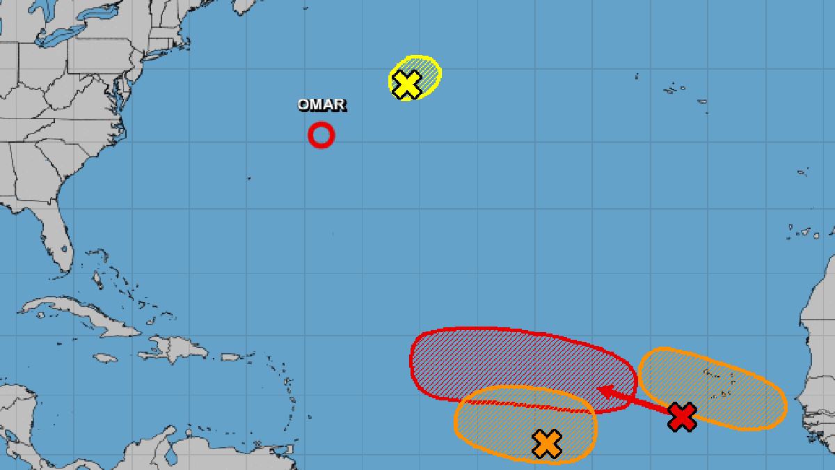 Hurricane Center Tracking 5 Disturbances In Atlantic Including Tropical Depression Omar Hurricane Center Nola Hurricane Center Tracking 5 Disturbances In Atlantic Including Tropical Depression Omar Hurricane Center Nola