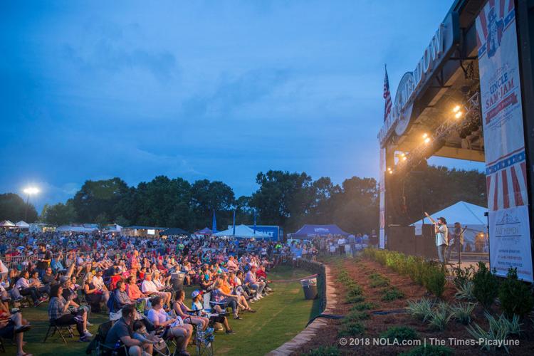 Celebrating the red, white and blue at the Uncle Sam Jam in Metairie