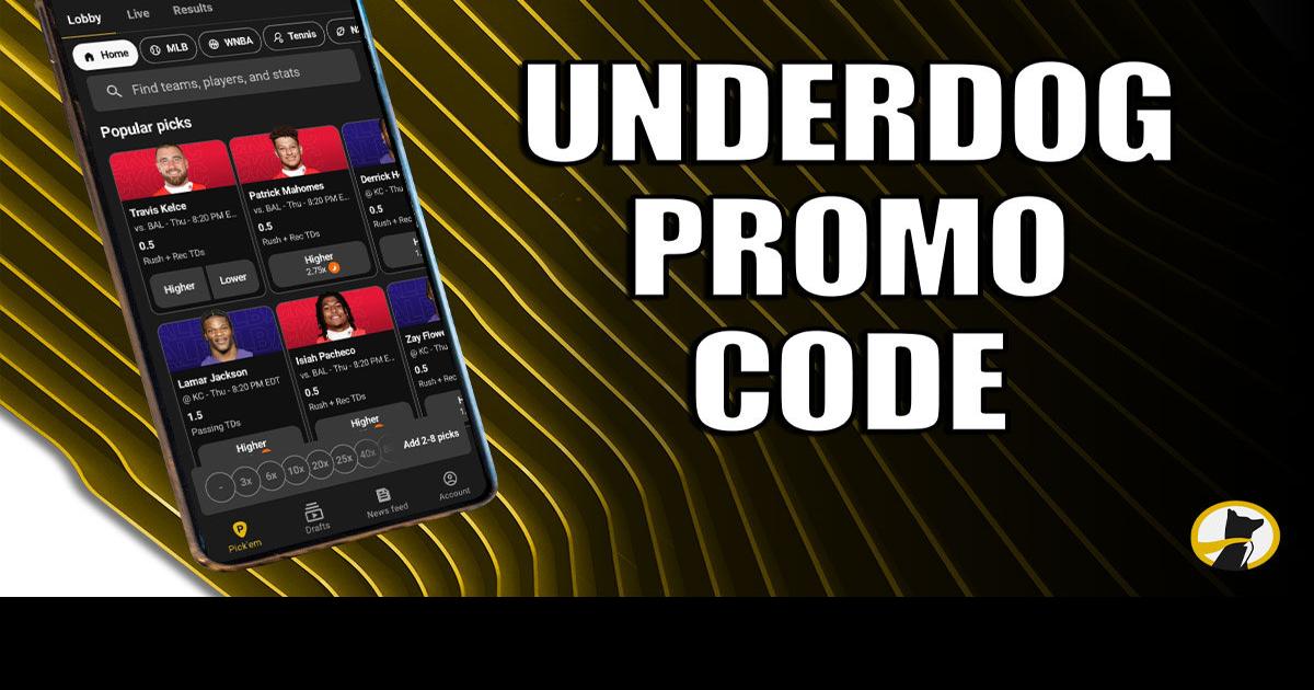 Underdog promo code NOLA 1K bonus cash for NFL picks Sports Betting