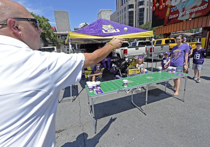 LSU fans descend on Crescent City for BYU game, tailgating and Harvey